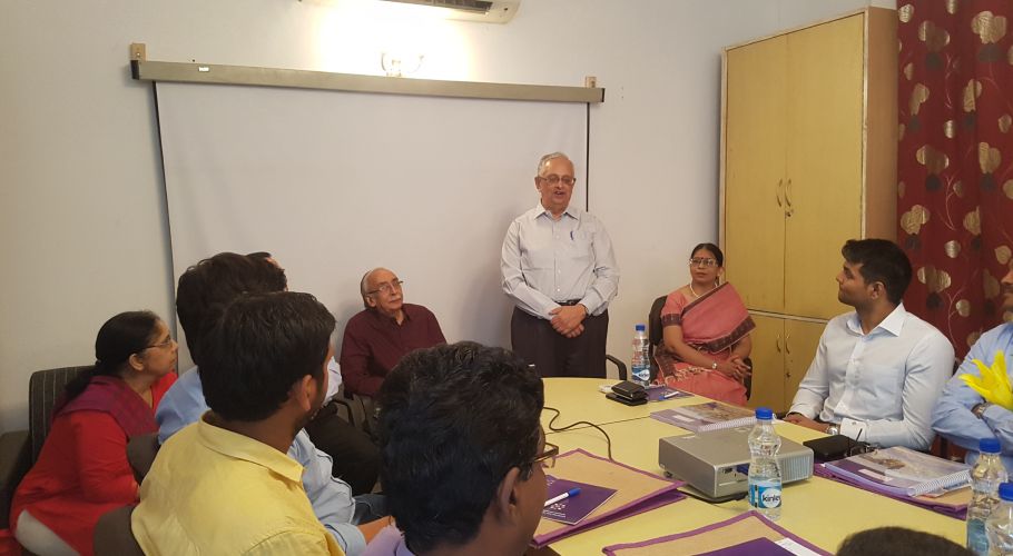 Guest Speaker Sh. V. N. Mathur addressing the participants of RSFTM Training Program on 30 April 2018